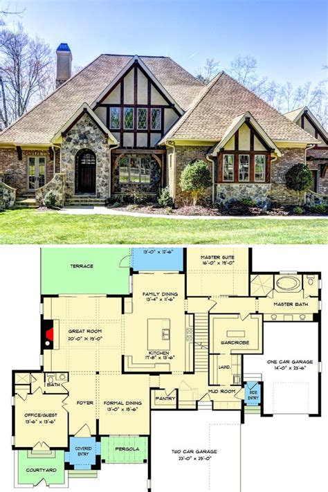 1 story tudor house plans|tudor house plans 1920s.